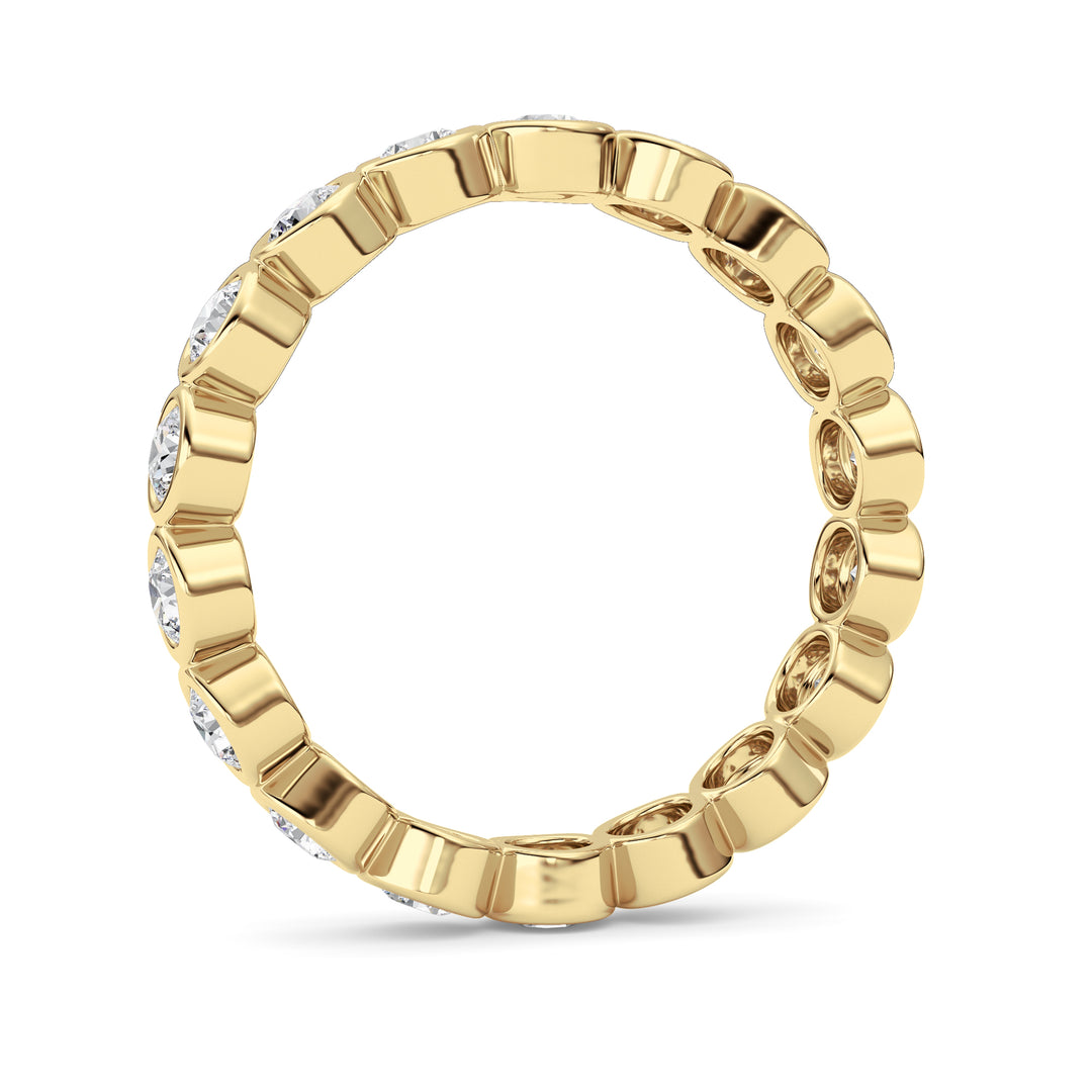1.8CTW Round Shaped Lab Grown Diamond (F/VS) Eternity Band Ring in 14K Gold - Size 9