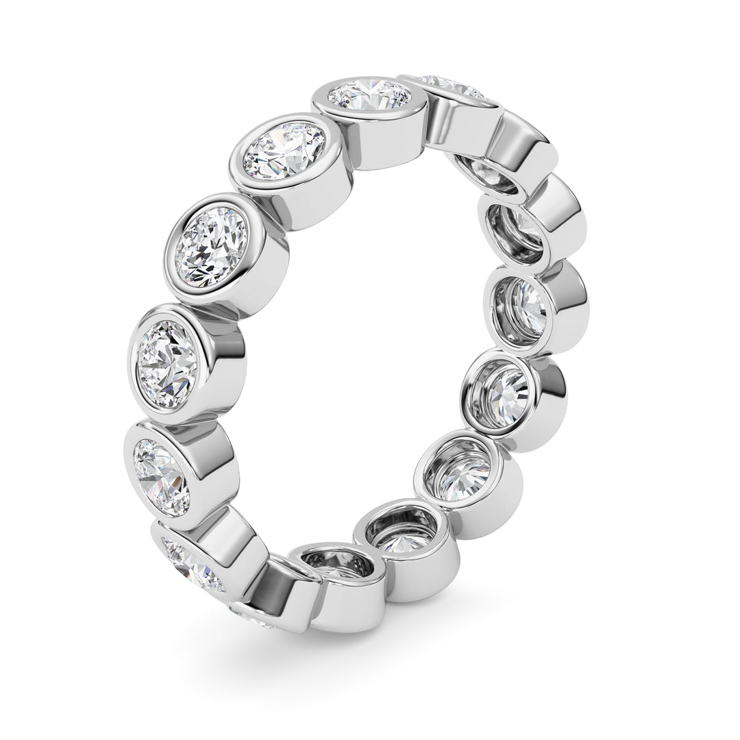 1.8CTW Round Shaped Lab Grown Diamond (F/VS) Eternity Band Ring in 14K Gold - Size 6