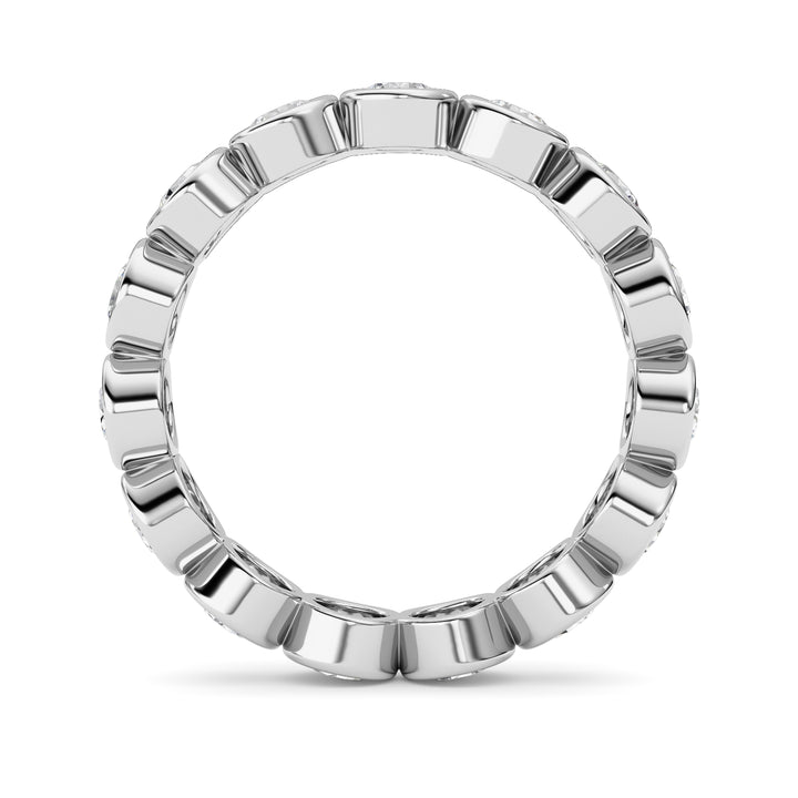 1.8CTW Round Shaped Lab Grown Diamond (F/VS) Eternity Band Ring in 14K Gold - Size 6