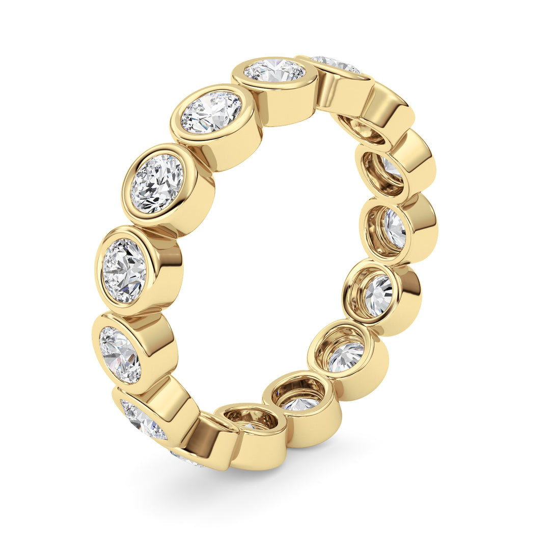 1.8CTW Round Shaped Lab Grown Diamond (F/VS) Eternity Band Ring in 14K Gold - Size 6