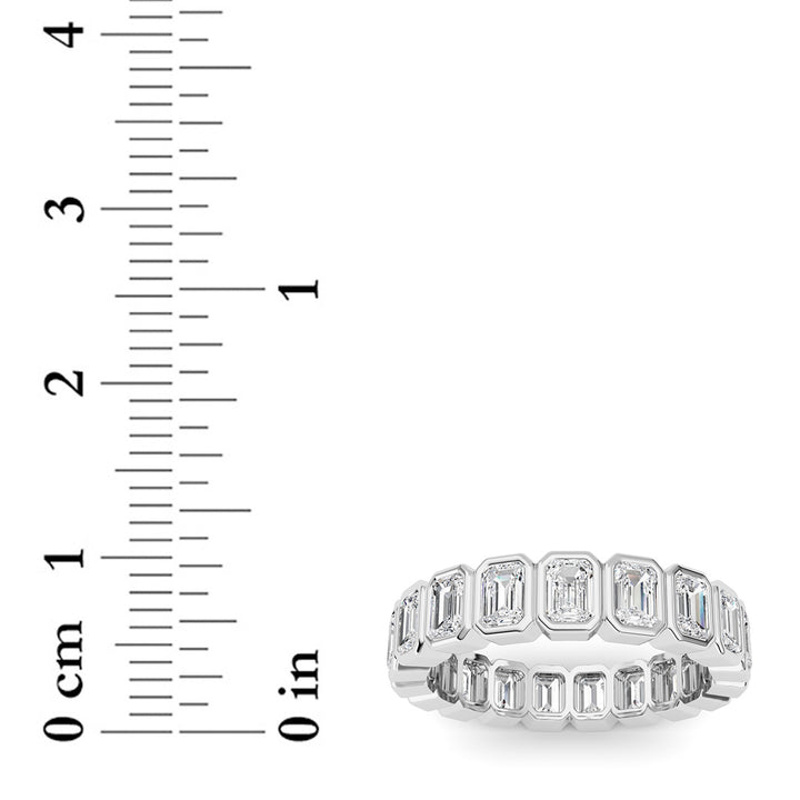 2.75CTW Emerald Shaped Lab Grown Diamond (F/VS) Eternity Band Ring in 14K Gold - Size 7
