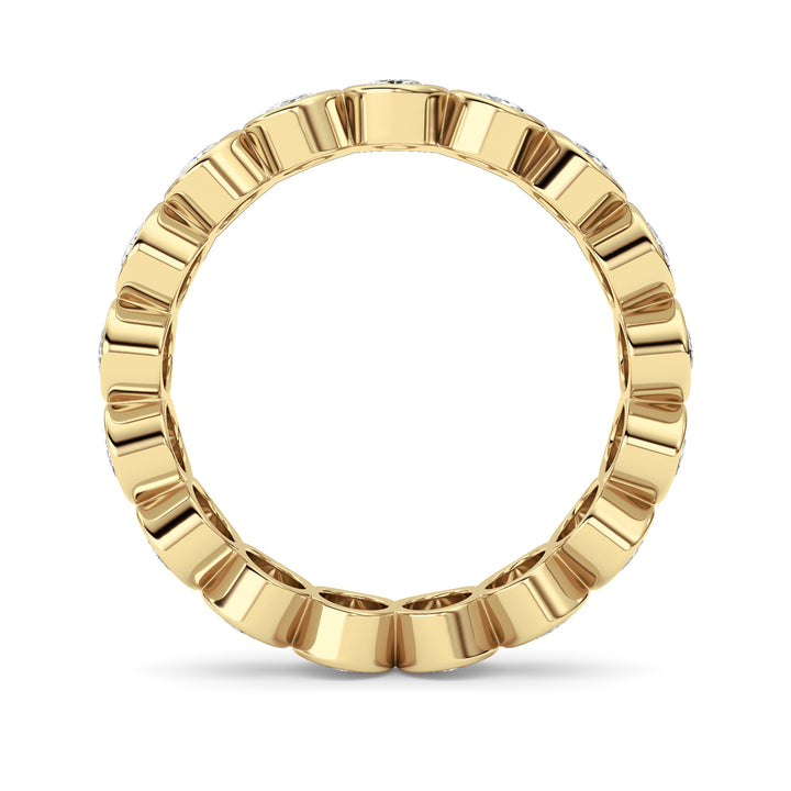2.5CTW Oval Shaped Lab Grown Diamond (F/VS) Eternity Band Ring in 14K Gold - Size 7