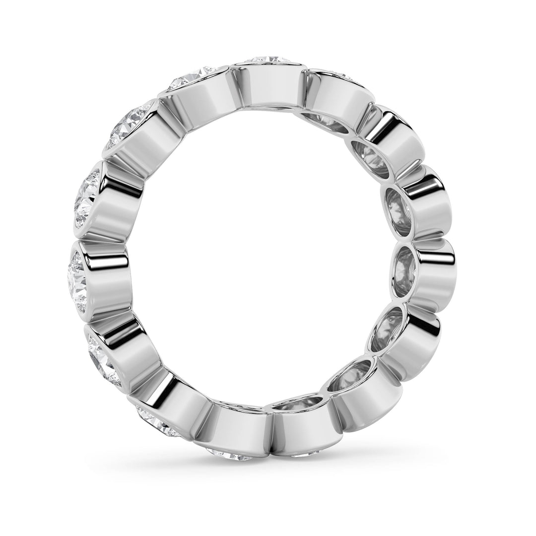 2.2CTW Round Shaped Lab Grown Diamond (F/VS) Eternity Band Ring in 14K Gold - Size 6