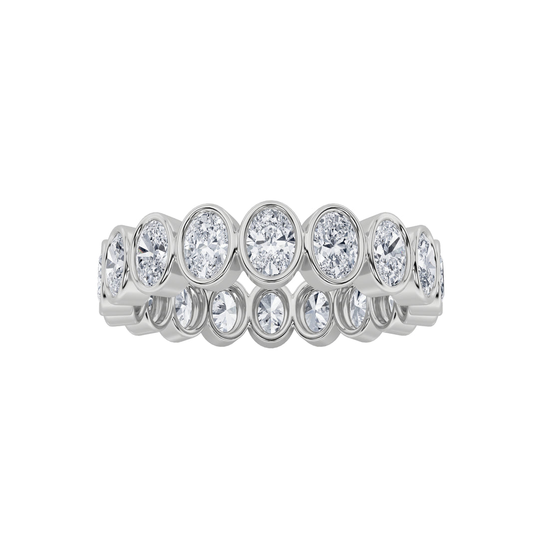 2.75CTW Round Shaped Lab Grown Diamond (F/VS) Eternity Band Ring in 14K Gold - Size 7