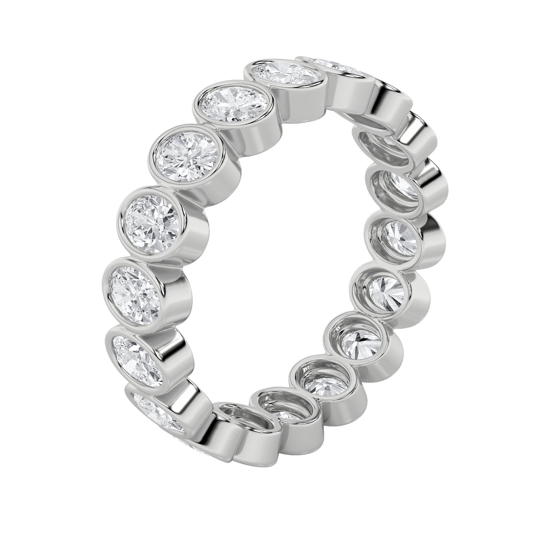 2.75CTW Round Shaped Lab Grown Diamond (F/VS) Eternity Band Ring in 14K Gold - Size 7