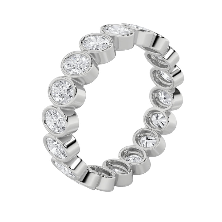 2.75CTW Round Shaped Lab Grown Diamond (F/VS) Eternity Band Ring in 14K Gold - Size 7