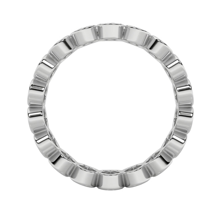 2.75CTW Round Shaped Lab Grown Diamond (F/VS) Eternity Band Ring in 14K Gold - Size 7