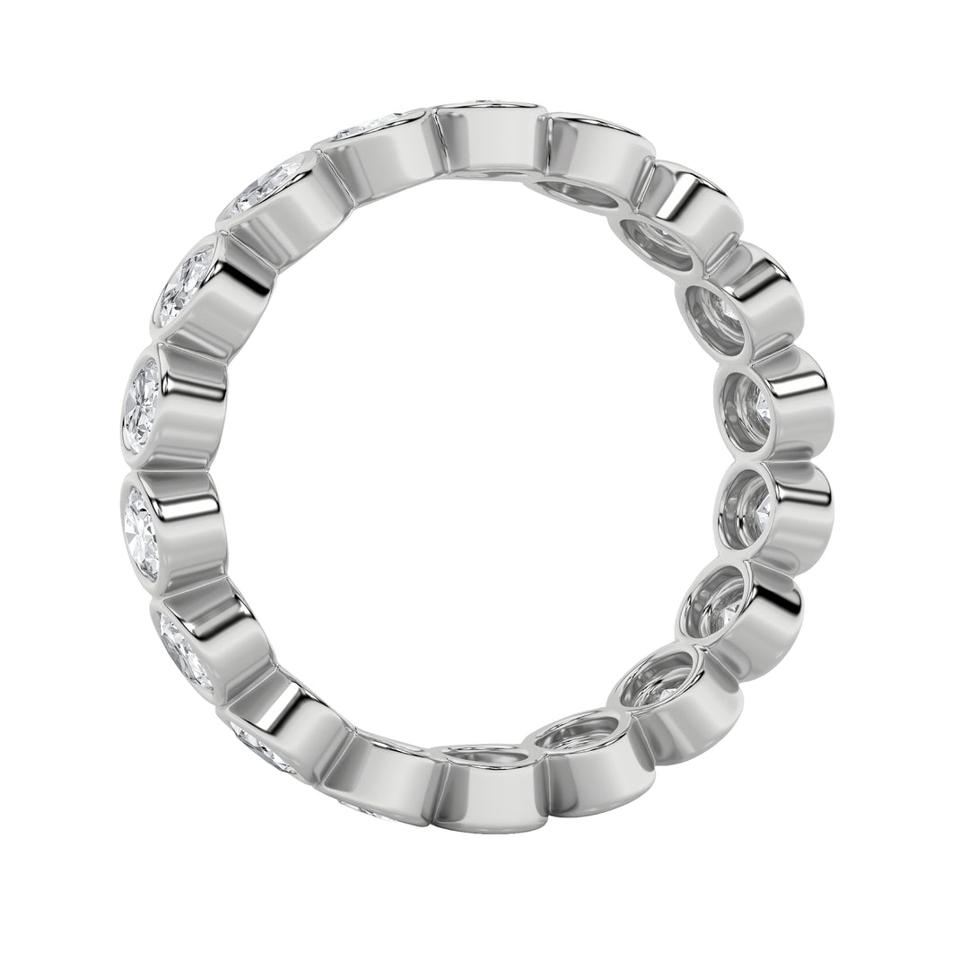 2.75CTW Round Shaped Lab Grown Diamond (F/VS) Eternity Band Ring in 14K Gold - Size 7
