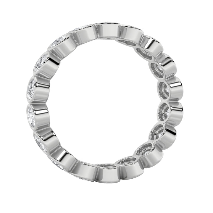 2.75CTW Round Shaped Lab Grown Diamond (F/VS) Eternity Band Ring in 14K Gold - Size 7