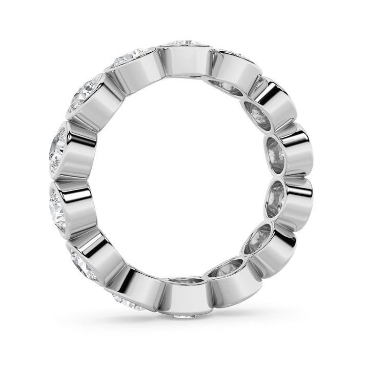 2.5CTW Round Shaped Lab Grown Diamond (F/VS) Eternity Band Ring in 14K Gold - Size 6