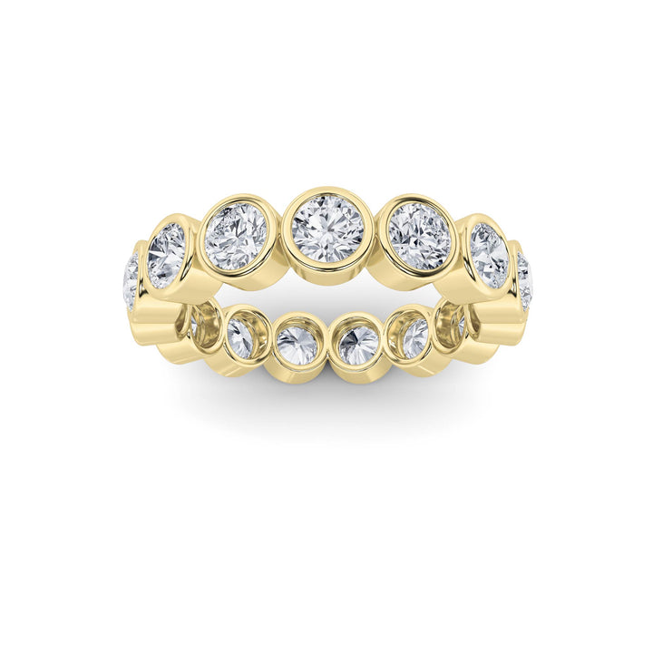 2.75CTW Round Shaped Lab Grown Diamond (F/VS) Eternity Band Ring in 14K Gold - Size 7