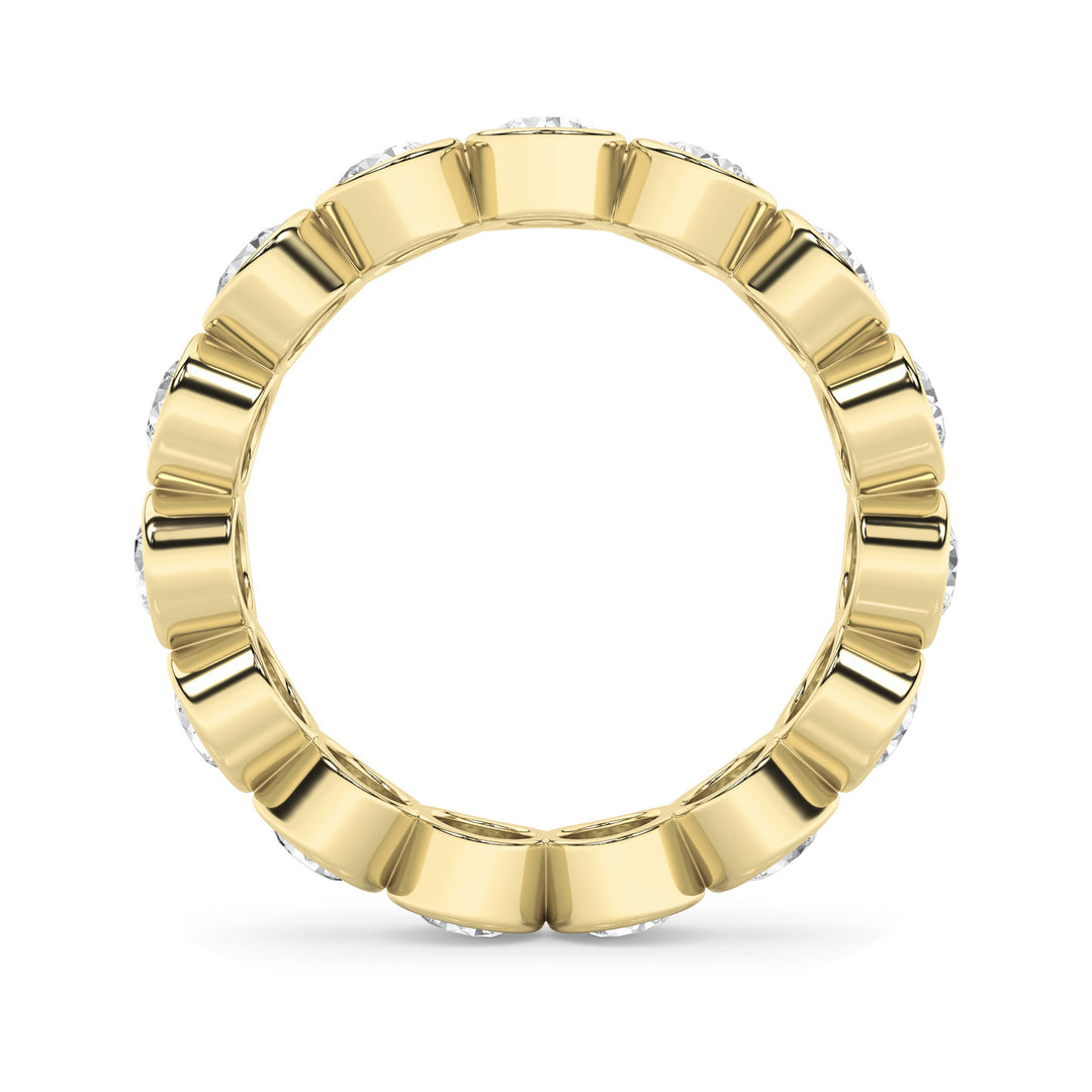 2.75CTW Round Shaped Lab Grown Diamond (F/VS) Eternity Band Ring in 14K Gold - Size 7