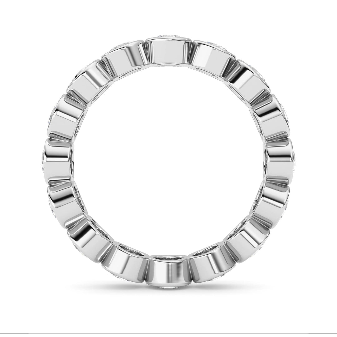 2.9CTW Round Shaped Lab Grown Diamond (F/VS) Eternity Band Ring in 14K Gold - Size 9