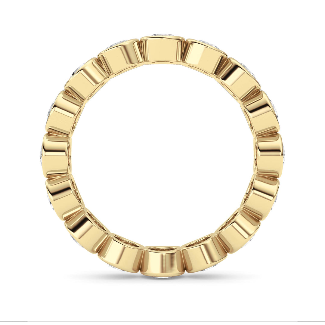 2.9CTW Round Shaped Lab Grown Diamond (F/VS) Eternity Band Ring in 14K Gold - Size 9