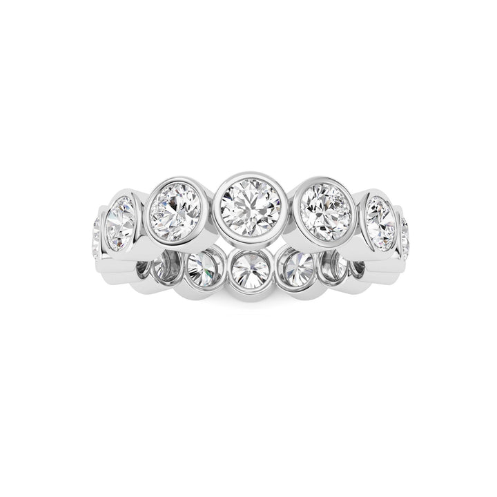3.1CTW Round Shaped Lab Grown Diamond (F/VS) Eternity Band Ring in 14K Gold - Size 6