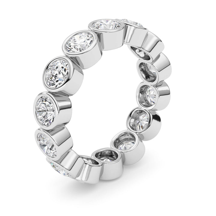 3.1CTW Round Shaped Lab Grown Diamond (F/VS) Eternity Band Ring in 14K Gold - Size 6