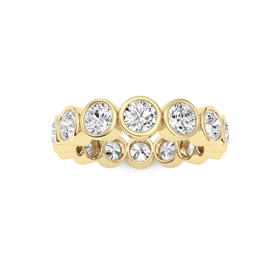 3.1CTW Round Shaped Lab Grown Diamond (F/VS) Eternity Band Ring in 14K Gold - Size 6