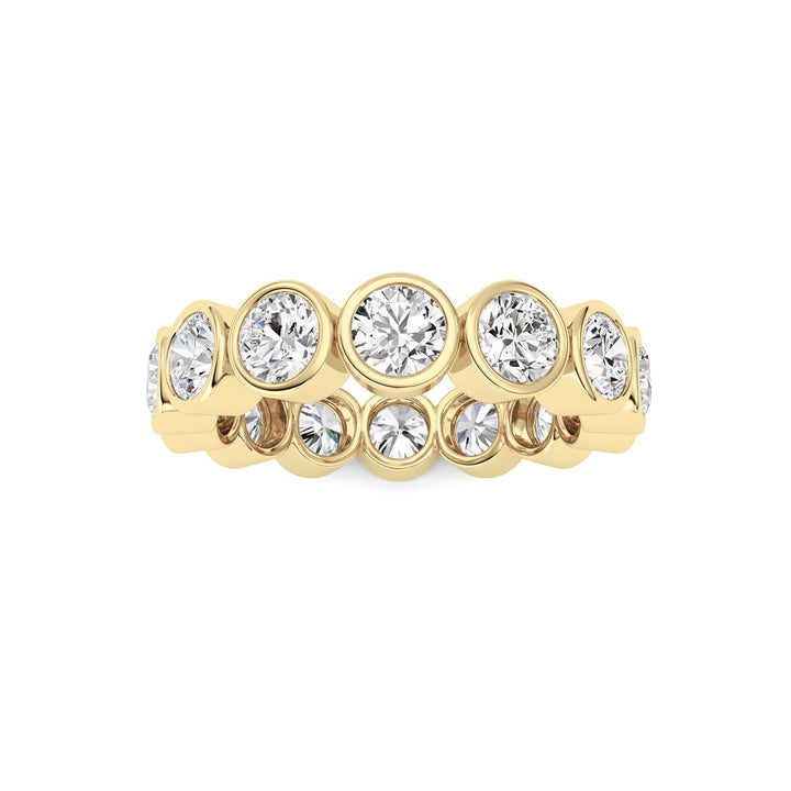 3.1CTW Round Shaped Lab Grown Diamond (F/VS) Eternity Band Ring in 14K Gold - Size 6