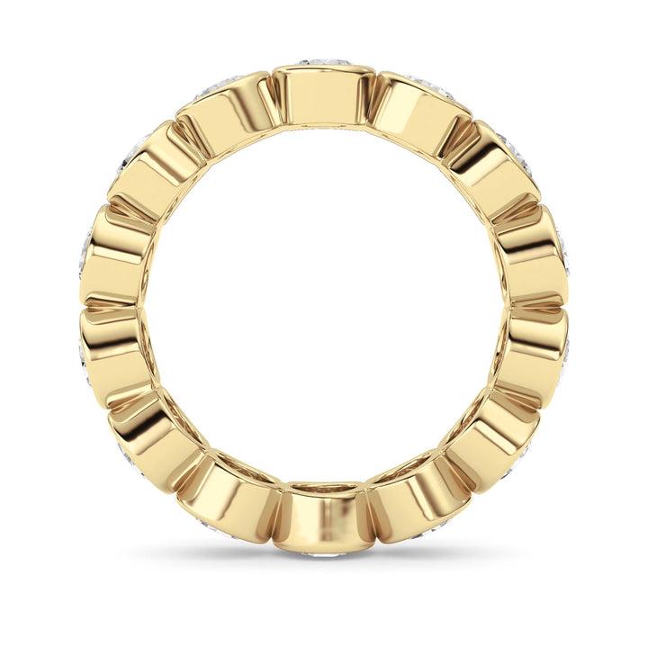 3.1CTW Round Shaped Lab Grown Diamond (F/VS) Eternity Band Ring in 14K Gold - Size 6