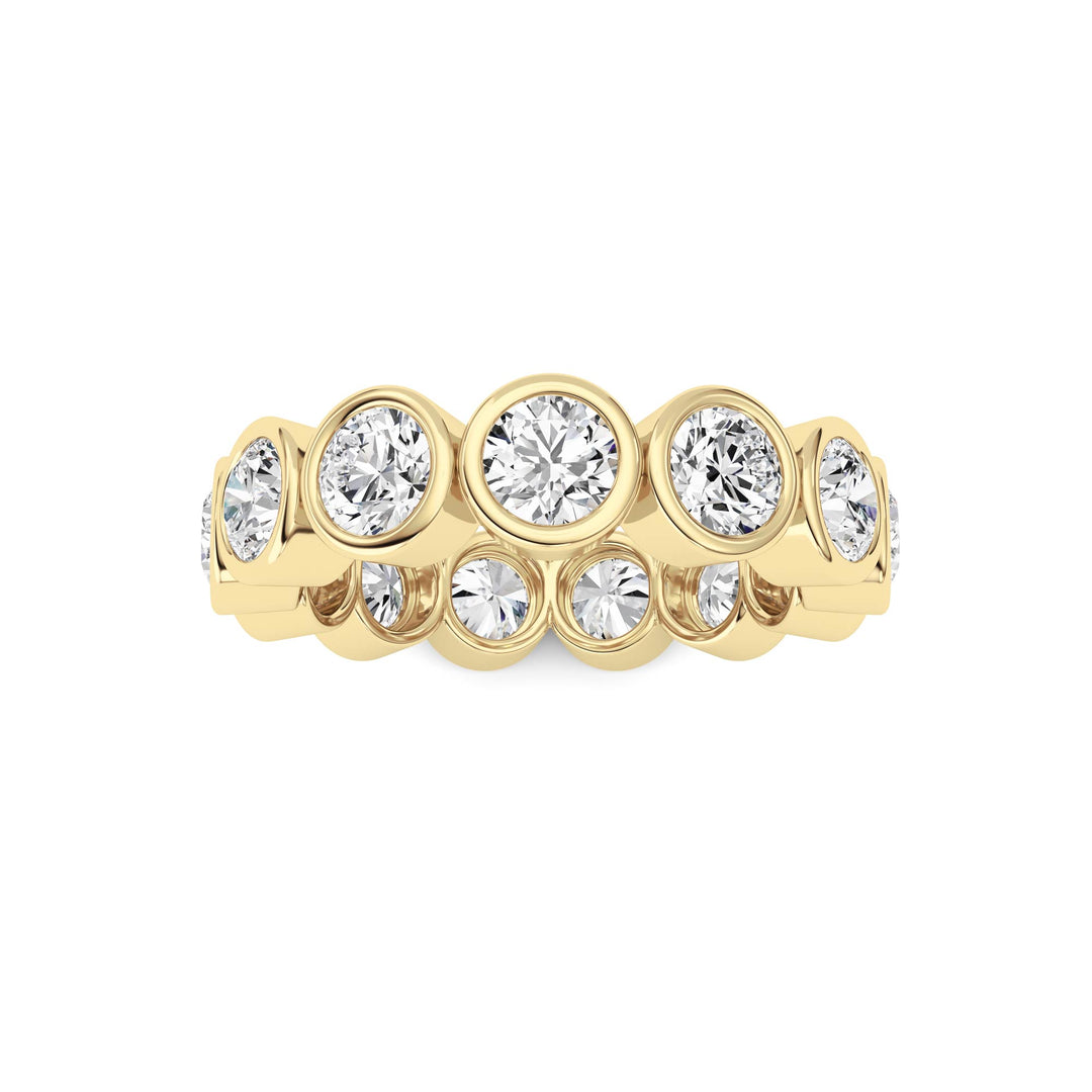 3.2CTW Round Shaped Lab Grown Diamond (F/VS) Eternity Band Ring in 14K Gold - Size 6
