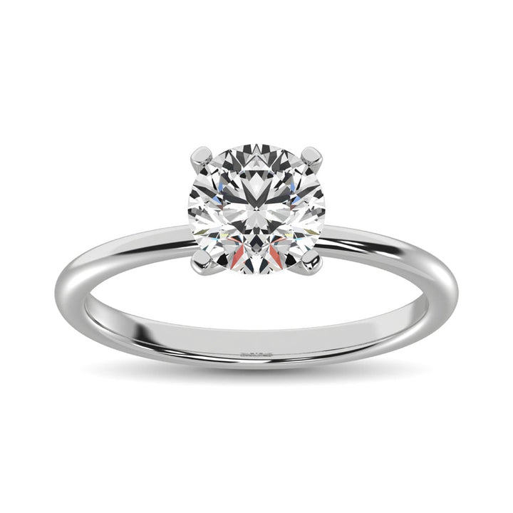 14K White Gold Lab Grown Diamond 1 1/2 Ct.Tw. Starlab Certified VS F+ Solitaire Pendant (Available in 0.50ct to 2ct)