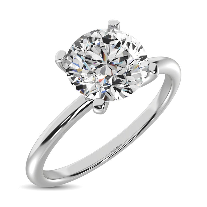 14K White Gold Lab Grown Diamond 1 1/2 Ct.Tw. Starlab Certified VS F+ Solitaire Pendant (Available in 0.50ct to 2ct)