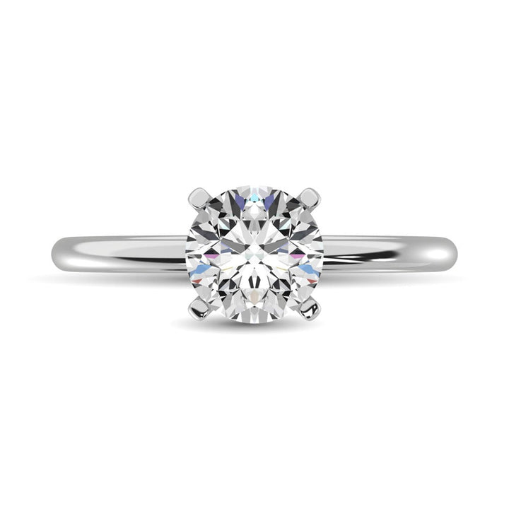 14K White Gold Lab Grown Diamond 2 Ct.Tw. Starlab Certified VS F+ Solitaire Pendant (Available in 0.50ct to 2ct)