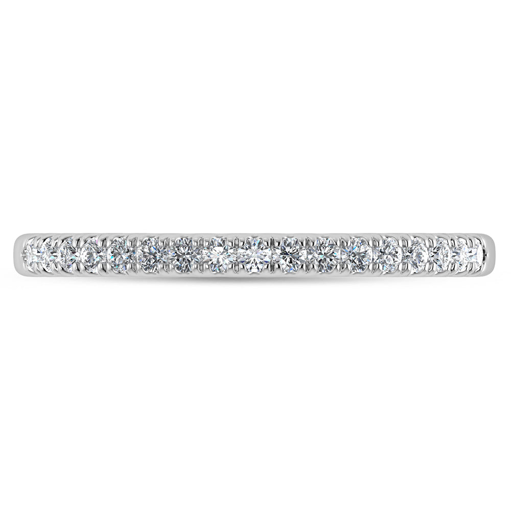 14K White Gold Lab Grown Diamond 1/6 Ct.Tw. Wedding Band