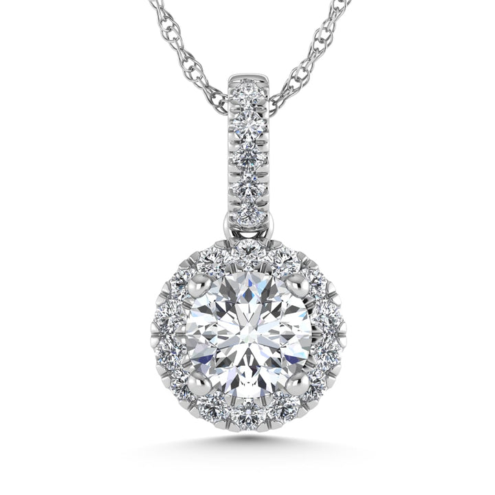 14K White Gold Lab Grown Diamond 2 5/8 Ct.Tw. Fashion Pendant