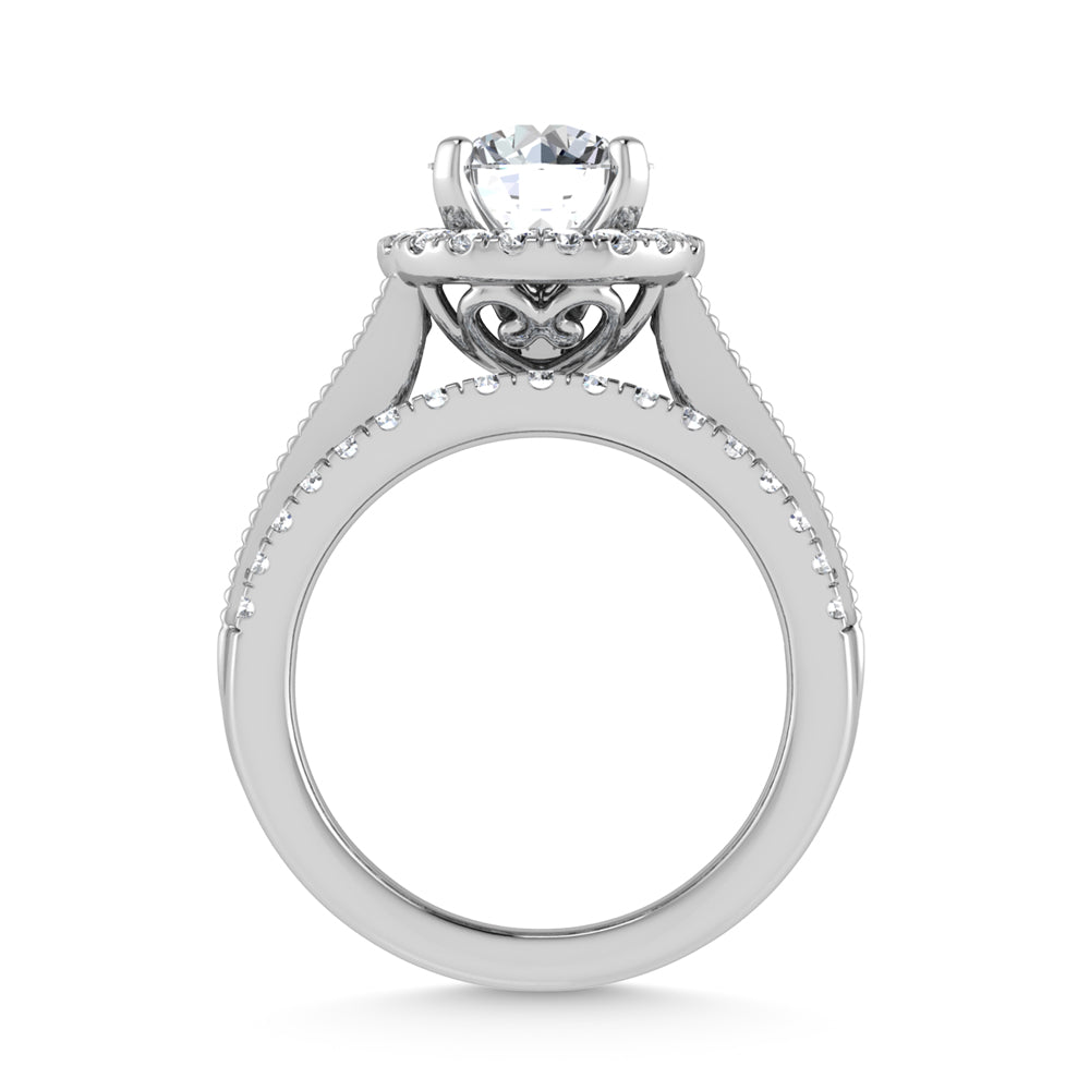 14K White Gold Lab Grown Diamond 3 1/2 ct.tw. Engagement Ring