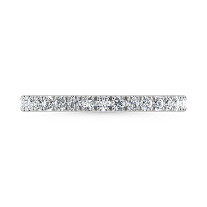 14K White Gold Lab Grown Diamond 3/8 Ct.Tw. Wedding Band