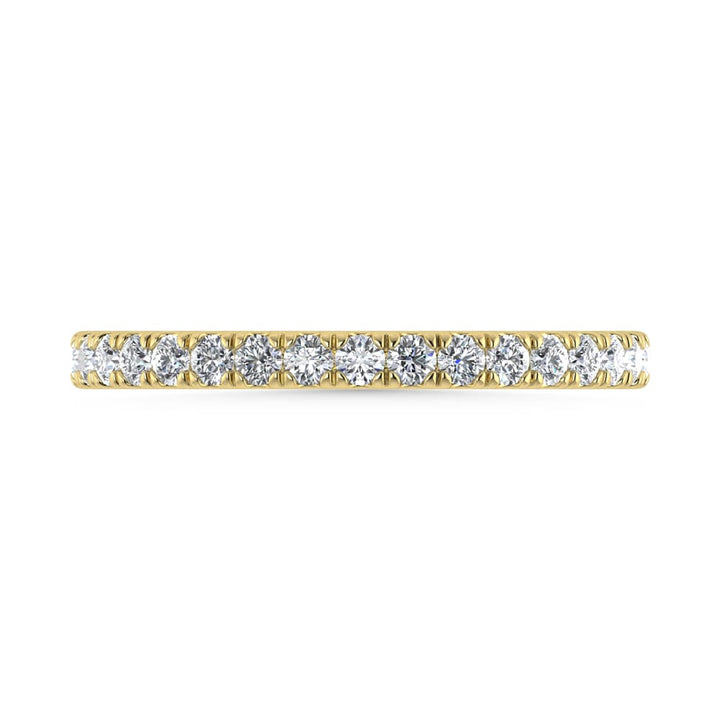 14K Yellow Gold Lab Grown Diamond 3/8 Ct.Tw. Wedding Band