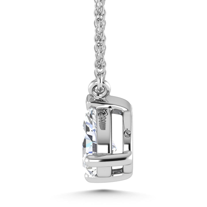 14K White Gold Lab Grown Diamond 1 Ct.Tw. Fashion Necklace
