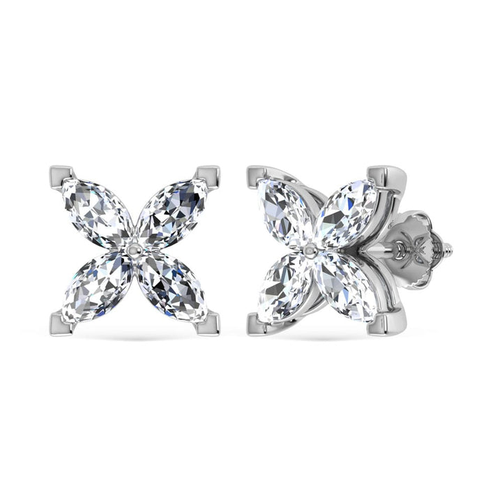 14K White Gold Lab Grown Diamond 1 5/8 Ct.Tw. Fashion Earrings