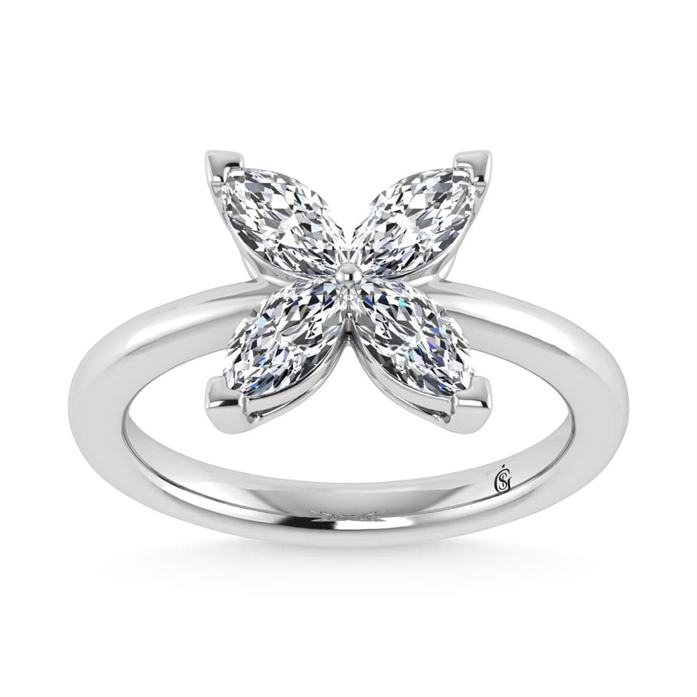 14K White Gold Lab Grown Diamond 1 Ct.Tw. Fashion Ring