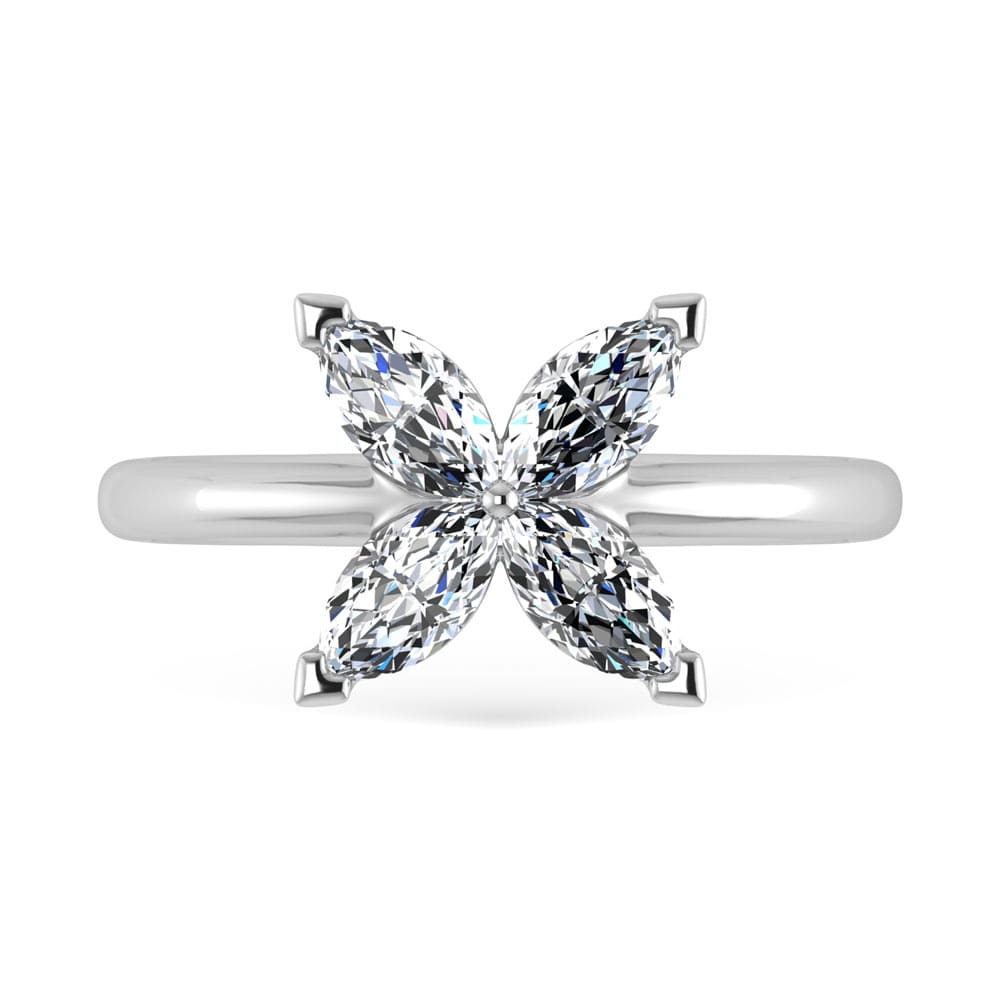 14K White Gold Lab Grown Diamond 1 Ct.Tw. Fashion Ring