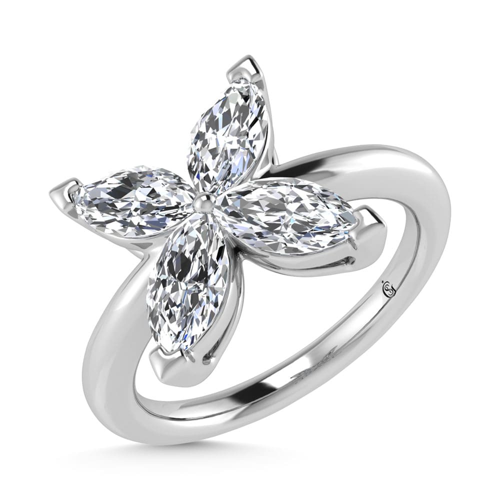 14K White Gold Lab Grown Diamond 1 Ct.Tw. Fashion Ring
