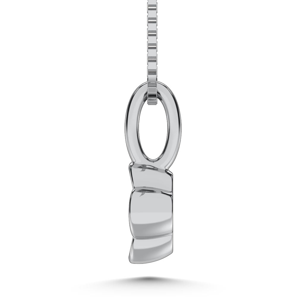 10K White Gold Lab Grown Diamond 1/6 Ct.Tw. Fashion Pendant
