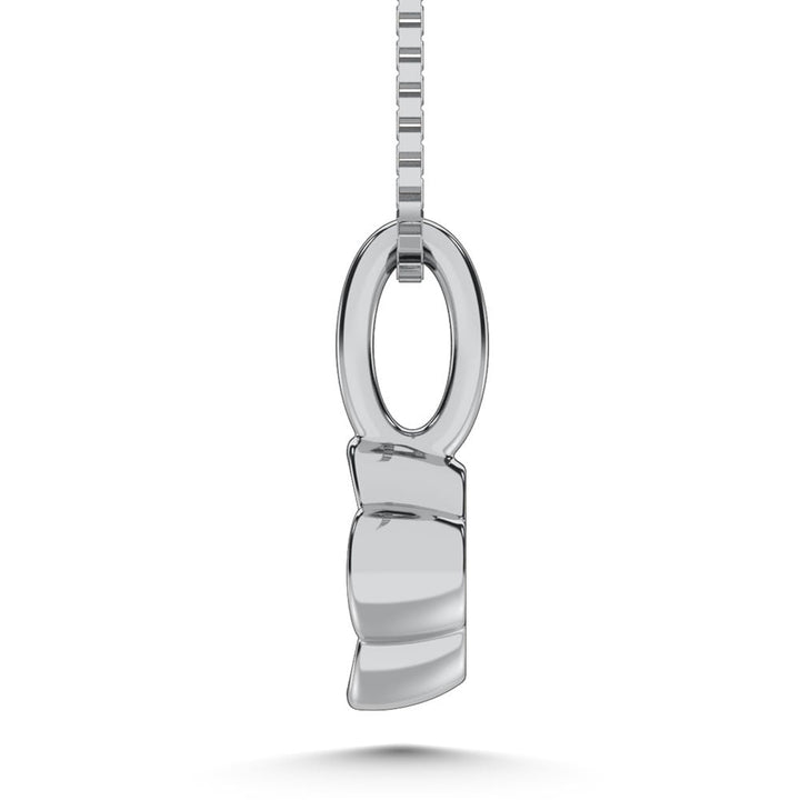 10K White Gold Lab Grown Diamond 1/6 Ct.Tw. Fashion Pendant