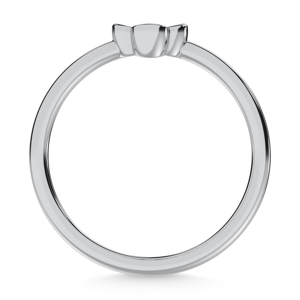 10K White Gold Lab Grown Diamond 1/6 Ct.Tw. Fashion Ring