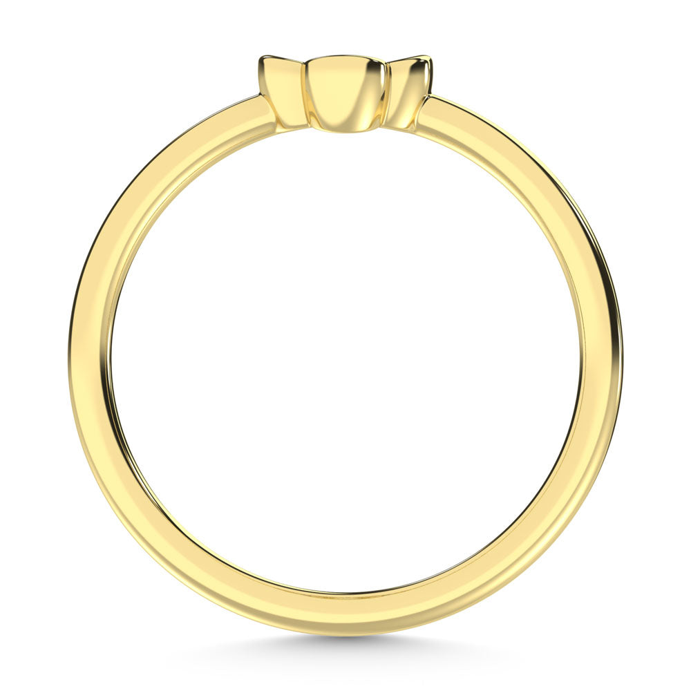 10K Yellow Gold Lab Grown Diamond 1/6 Ct.Tw. Fashion Ring