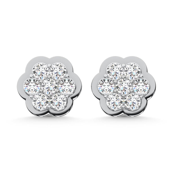 10K White Gold Lab Grown Diamond 1/3 Ct.Tw. Fashion Earrings