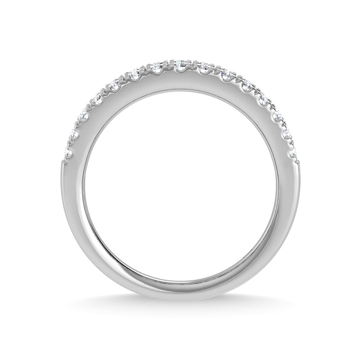 14K White Gold Lab Grown Diamond 1 Ct.Tw. Wedding Band