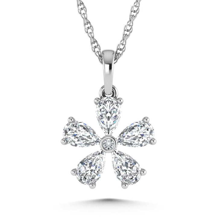 14K White Gold Lab Grown Diamond 1 1/4 Ct.Tw. Fashion Pendant