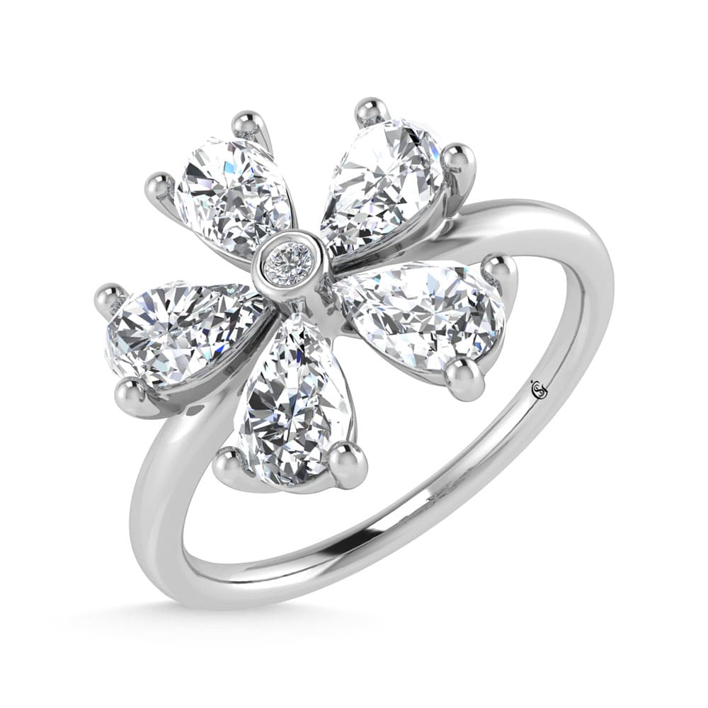 14K White Gold Lab Grown Diamond 1 1/4 Ct.Tw. Fashion Ring