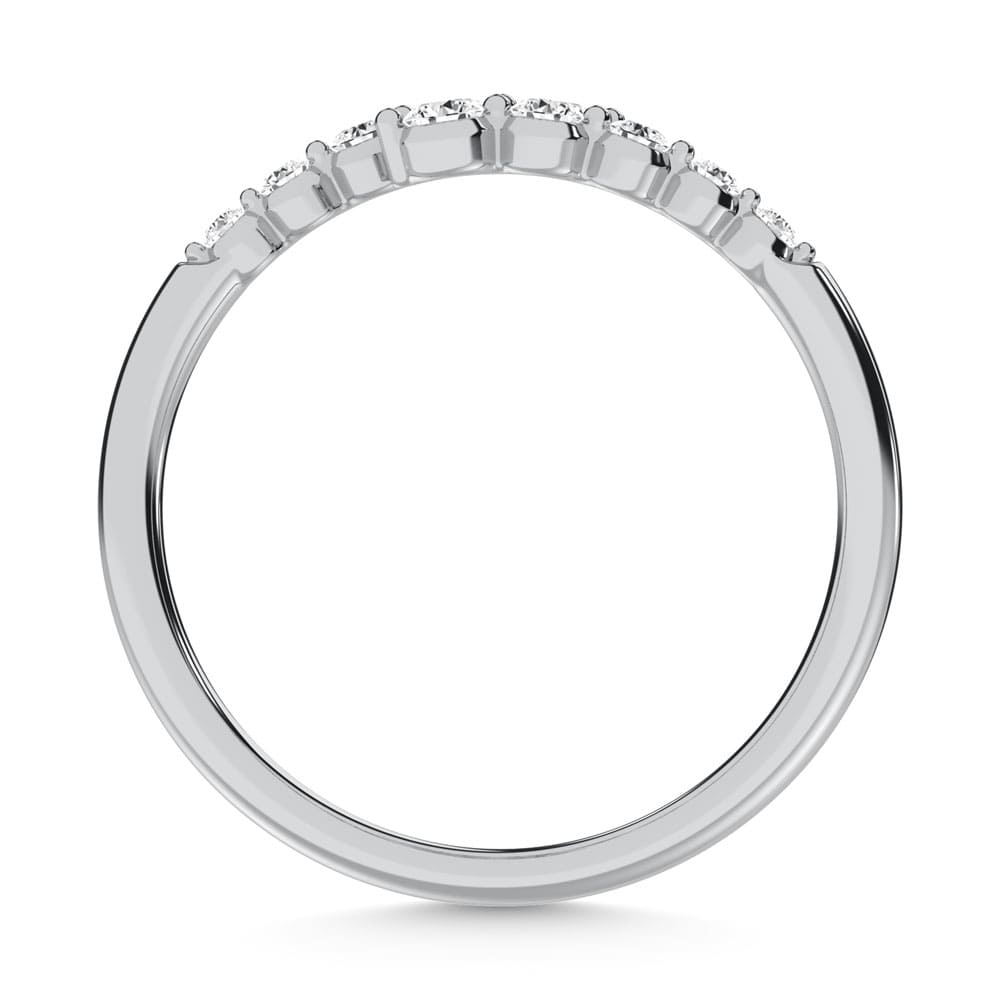10K White Gold Lab Grown Diamond 1/5 Ct.Tw. Fashion Ring