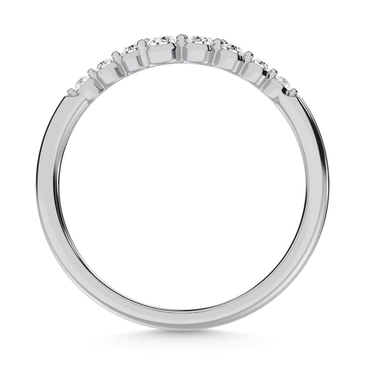 10K White Gold Lab Grown Diamond 1/5 Ct.Tw. Fashion Ring