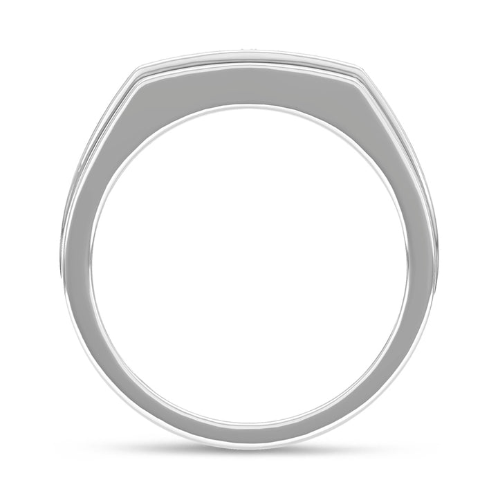 10K White Gold Diamond 1/2 Ct.Tw. Mens Band