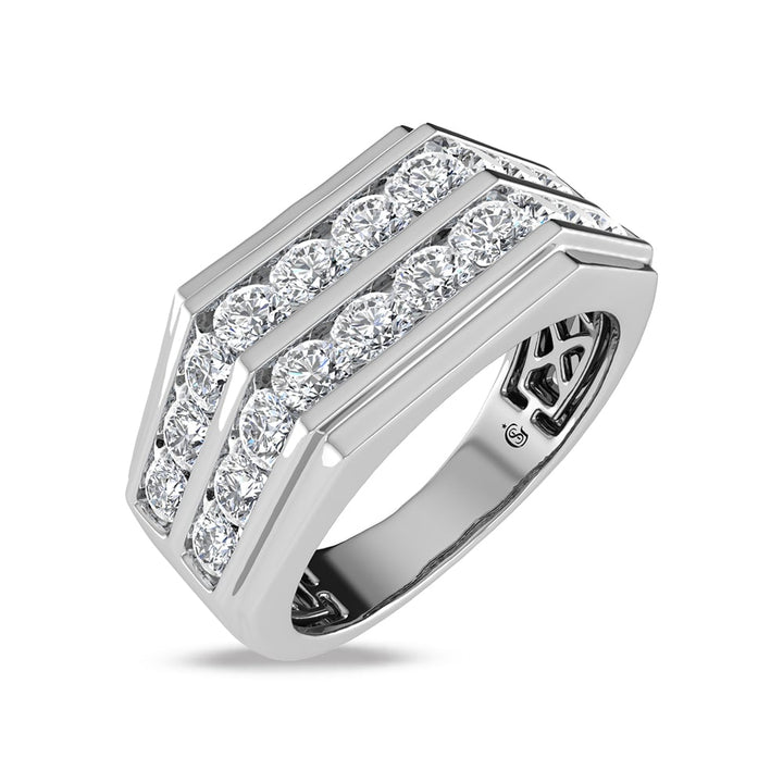 10K White Gold Lab Grown Diamond 1 Ct.Tw. Mens Band