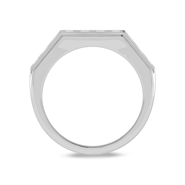 10K White Gold Lab Grown Diamond 1 Ct.Tw. Mens Band